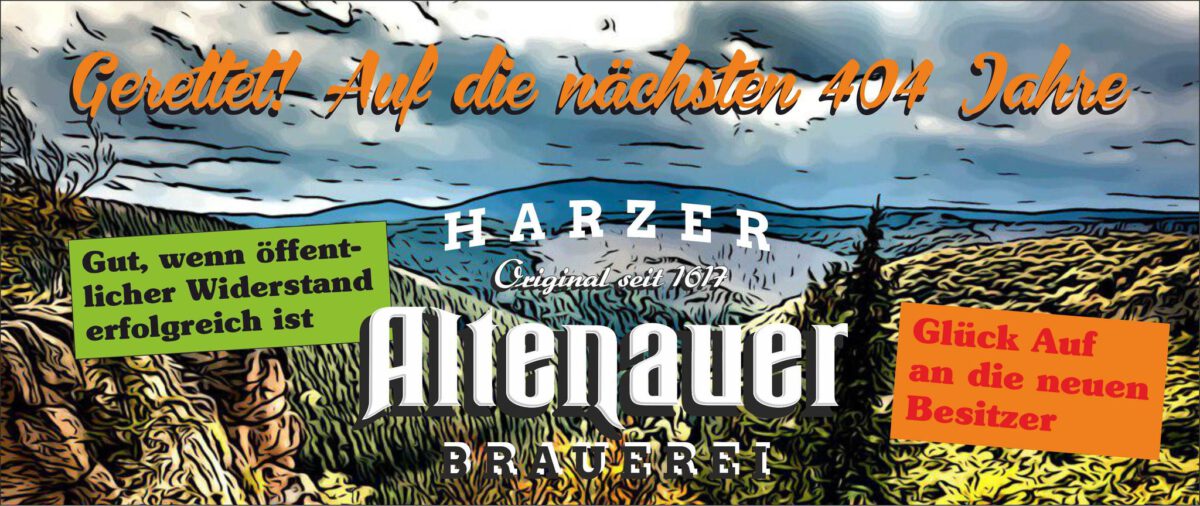 Altenauer Brauerei Gerettet